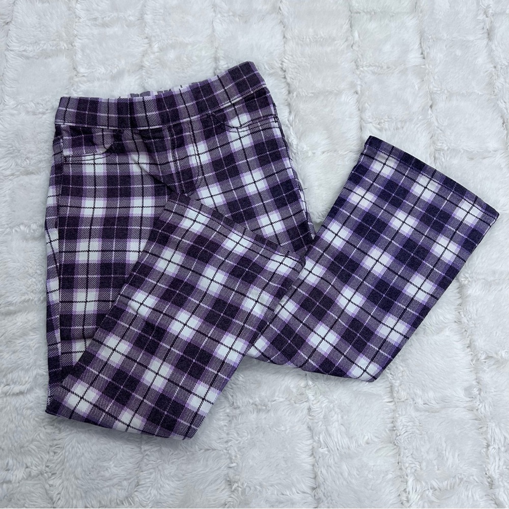 H&M Girl‎ Flare Super Stretch Plaid Bell Bottom Pants Size 3T